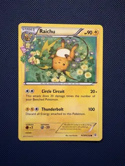 Raichu RC9/RC32 - XY Generations Radiant Collection Holo Rare Pokemon Card NM - Image 1