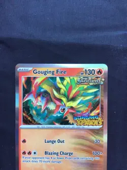 Pokemon: Surging Sparks Staff Prerelease Promo: Gouging Fire 151 - Image 2