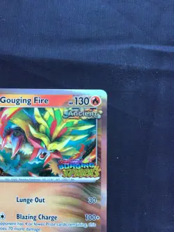 Pokemon: Surging Sparks Staff Prerelease Promo: Gouging Fire 151 - Image 4