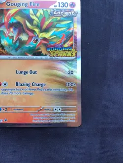 Pokemon: Surging Sparks Staff Prerelease Promo: Gouging Fire 151 - Image 5