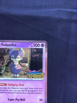 Pokemon: Surging Sparks Staff Prerelease Promo: Indeedee 154 - Image 4