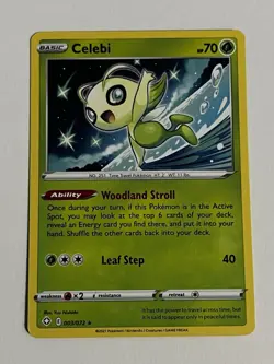 Pokemon TCG : Celebi 003/072 Non-Holo Rare Shining Fates NM - Image 1