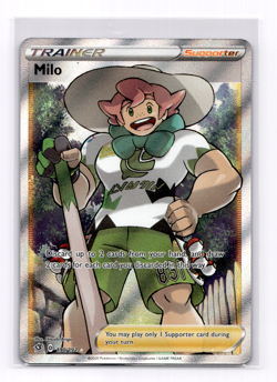Milo 190/192 Rebel Clash NM Full Art Ultra Rare -- Pokemon Card Near Mint - Image 1