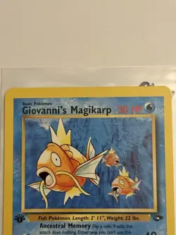 Giovanni's Magikarp 1st Edition Gym Challenge 73/132 Pokemon TCG LP - Image 2