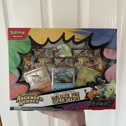 Pokemon TCG Ascended Heroes First Partners Deluxe Pin Collection Factory Sealed - Image 1