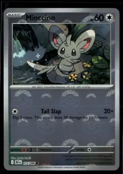 Minccino 075/086 Black Bolt Reverse Holo POKEBALL Common Pokemon - Image 1