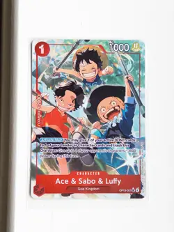 Ace & Sabo & Luffy OP13-007 Alt Art Carrying on his Will One Piece TCG English - Image 1