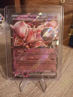 Pokemon TCG Team Rockets Mewtwo EX Double Rare Card 216 Near Mint Promo Card - Image 1