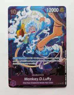 Monkey.D.Luffy P-099 Gear 5 Luffy Holo Foil One Piece TCG Card Game NM - Image 1