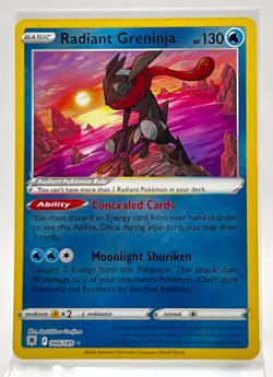 Radiant Greninja 046/189 Pokemon Card Astral Radiance - Image 1