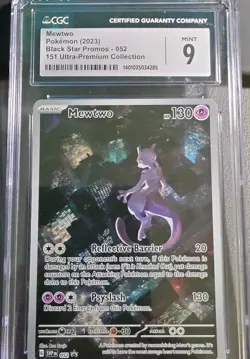 Mewtwo 052 Sv: Scarlet & Violet Promo Cards Holo CGC 9 - Image 1