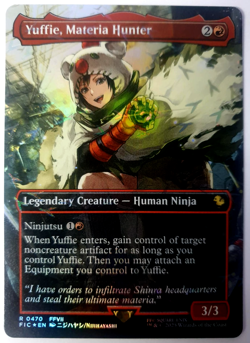 Yuffie, Materia Hunter - Chocobo Track FOIL Borderless - MTG Final Fantasy 0470 - Image 1