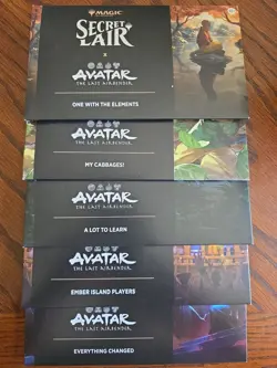 All 5 avatar the last airbender mtg secret lair non foil Factory Sealed - Image 1