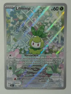 Pokemon Karte Lilminip 091/086 Deutsch Near Mint Schwarze Blitze - Image 1