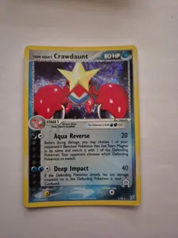 Team Aqua's Crawdaunt 2/95 Pokemon EX Team Magma vs Team Aqua Holo Rare LP (R) - Image 1