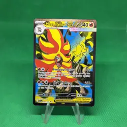 Mega Pyroar ex 099/086 Ultra Rare ME04: Chaos Rising Pokemon Holo Near Mint - Image 1