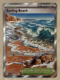 Surfing Beach Holo Chaos Rising Ultra Rare 114/086 Pokemon TCG - Image 2