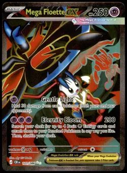 Mega Floette ex 101/086 Ultra Rare ME04: Chaos Rising Pokemon Near Mint - Image 1