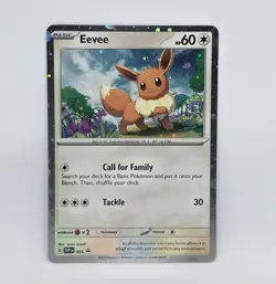 Eevee SVP EN 043 Cosmos Holo Black Star Promo Pokemon - Image 1