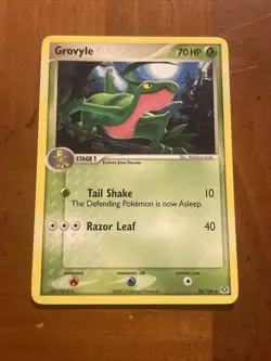 Grovyle 28/106 Uncommon Emerald Pokemon Moderately Played - Image 1