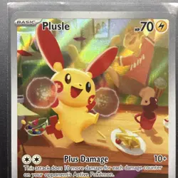 Pokemon TCG Plusle Paradox Rift 193/182 Holo Illustration Rare - Image 3