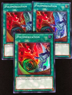 Yugioh Polymerization RA03-EN051 1st Super Hero Art x3 (NM) - Image 1