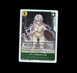 Oshi Push trading card game anime waifu 2025 con PROMO foil lvl 2 naked club - Image 1