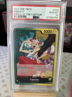 Yamato OP06-022 Leader One Piece Card Game PSA 10 - Image 1