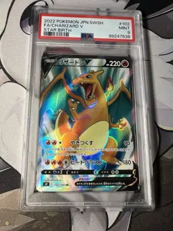 PSA 9 Charizard V 102/100 FA Star Birth S9 S&S Japanese Pokemon Card - Image 1