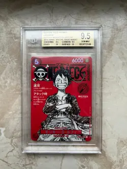 One Piece Card Game Monkey D. Luffy SR, ST21014 Promos BGS 9.5 Japanese - Image 1