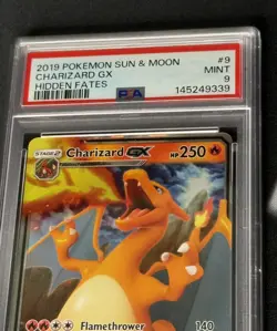 Pokemon TCG 2019 Hidden Fates Charizard GX Card 9/68 PSA 9 Mint - Image 5