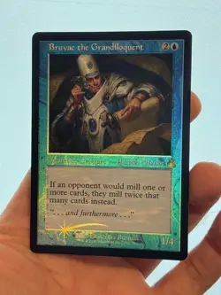 1X FOIL Bruvac the Grandiloquent RETRO FRAME MINT MTG Magic RVR Old Border EDH - Image 1