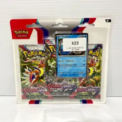 Dondozo Scarlet & Violet Base 3 Pack Blister Sealed Pokemon Card Booster Pack - Image 1