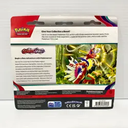 Dondozo Scarlet & Violet Base 3 Pack Blister Sealed Pokemon Card Booster Pack - Image 2