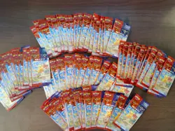100 Pokemon Chinese Cards Pikachu 001/SV-P Scarlet & Violet Promo Factory Sealed - Image 1