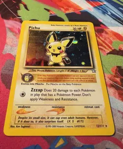 Pokemon TCG Pichu Neo Genesis 12/111 Unlimited Holo Rare English (NM) - Image 3