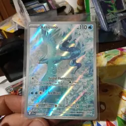Pokemon TCG Articuno 161/159 SV09 Illustration Rare Holo Full Art - Image 1