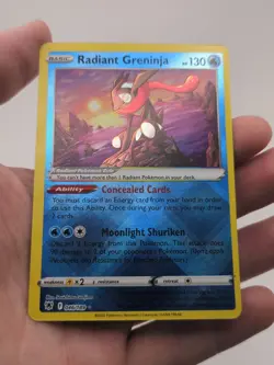 Pokemon TCG Radiant Greninja 046/189 Astral Radiance Holo NM - Image 1