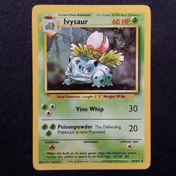 Ivysaur 30/102 Uncommon Base Set Unlimited Pokemon Moderately Played - Image 1