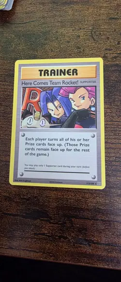 Here Comes Team Rocket! 113/108 Secret Rare Evolutions Pokemon Near Mint - Image 1