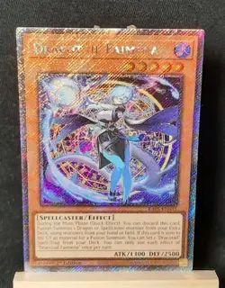 Yu-Gi-Oh! Dracotail Faimena *PLATINUM SECRET RARE* RA05-EN035 1st Edition M - Image 1