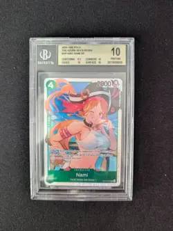 One Piece English Nami OP14 031 SR BGS Pristine 10 - Image 1