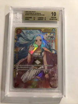 2023 ONE PIECE OP04-KINGDOMS OF INTRIGUE #118 NEFELTARI VIVI SECRET RARE BGS 10 - Image 1