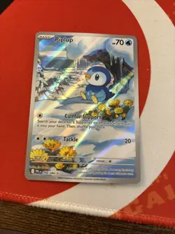 Full Art PIPLUP Card • ILLUSTRATION RARE 098/094 • Pokemon ME: Phantasmal Flames - Image 1