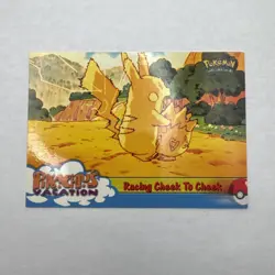 Pokemon Card - Racing Cheek to Cheek 48 - Pikachu's Vacation - Topps - Image 1