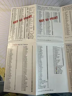 Pokemon Team Rocket Card List WOTC 2000 - Image 2