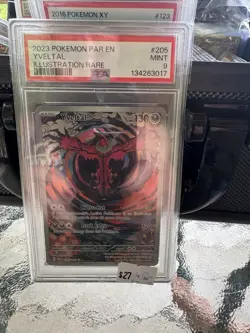 PSA 9 Pokemon TCG Yveltal Card IR 205/182 Paradox Rift - Image 1