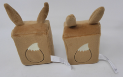 Lot of (2) Pokemon Card Game Plush Deck Case Eevee TCG - Image 3