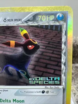 Pokemon Umbreon Reverse Holo Stamped Rare Card 17/113 EX Delta Species TCG MP - Image 3