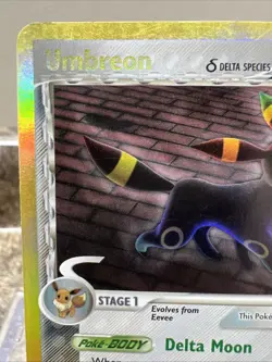 Pokemon Umbreon Reverse Holo Stamped Rare Card 17/113 EX Delta Species TCG MP - Image 4